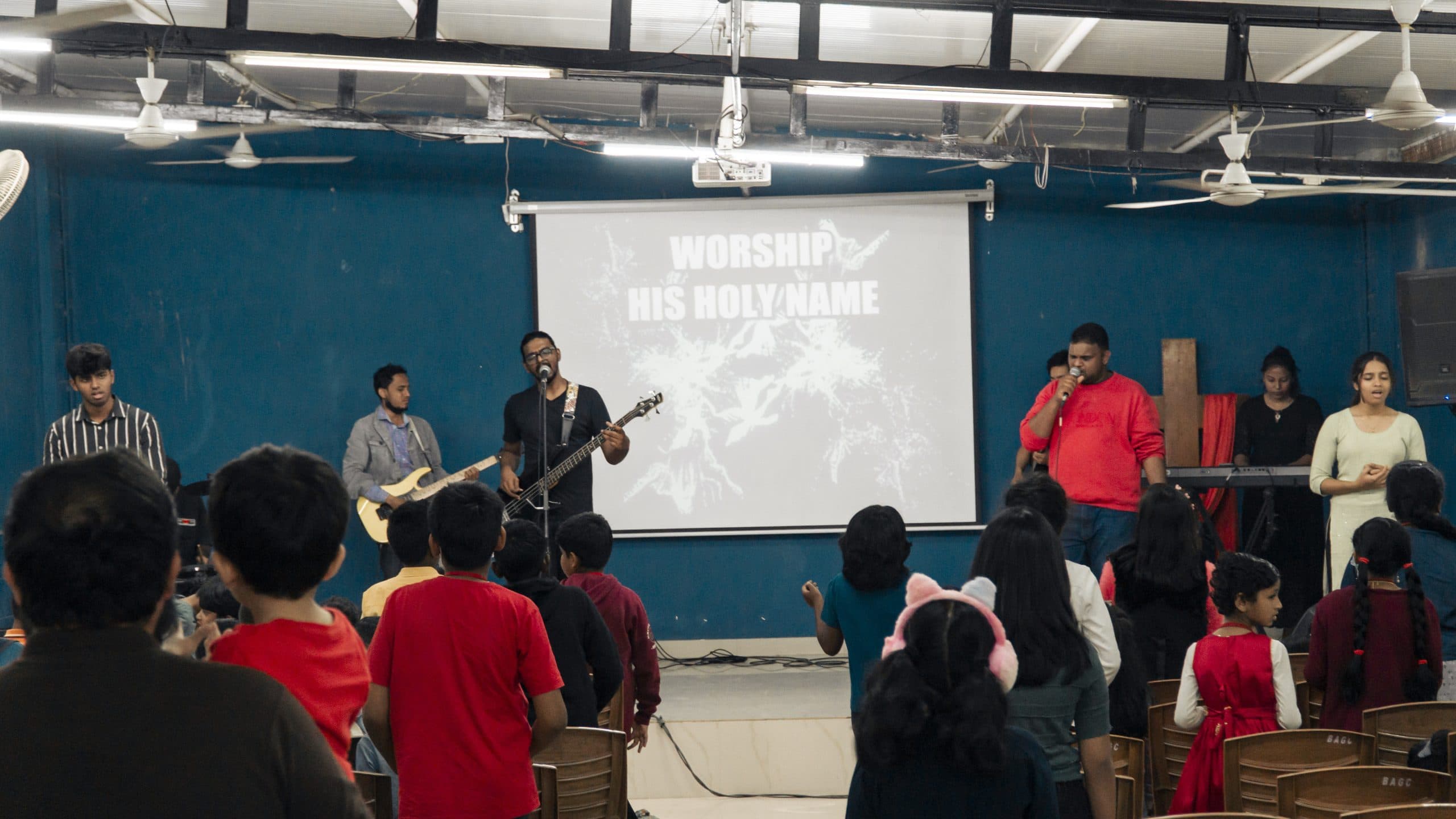 Kids Church Bangalore — large gathering during a Sunday service