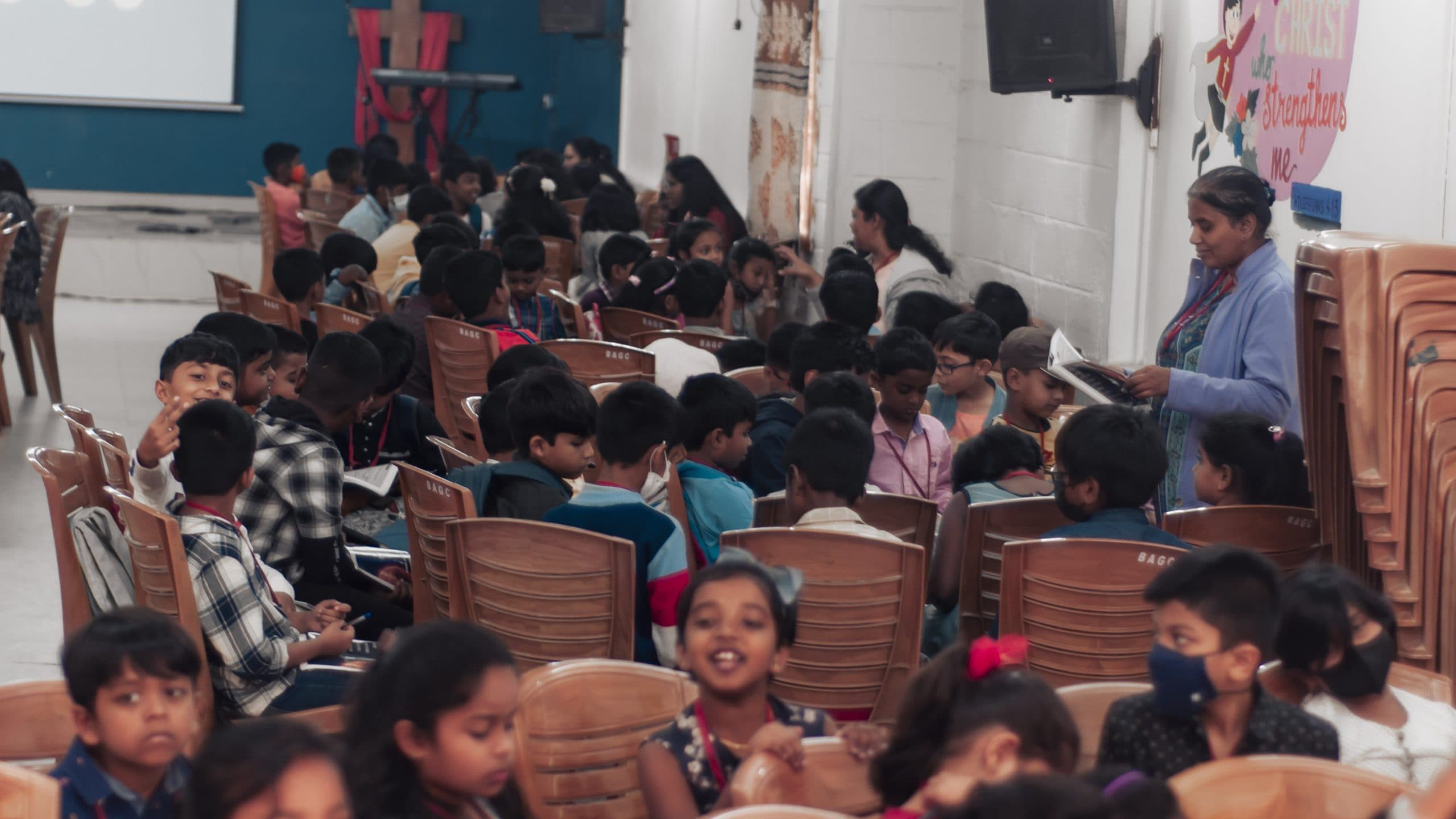 Anointed Warriors classroom — drama and object lessons